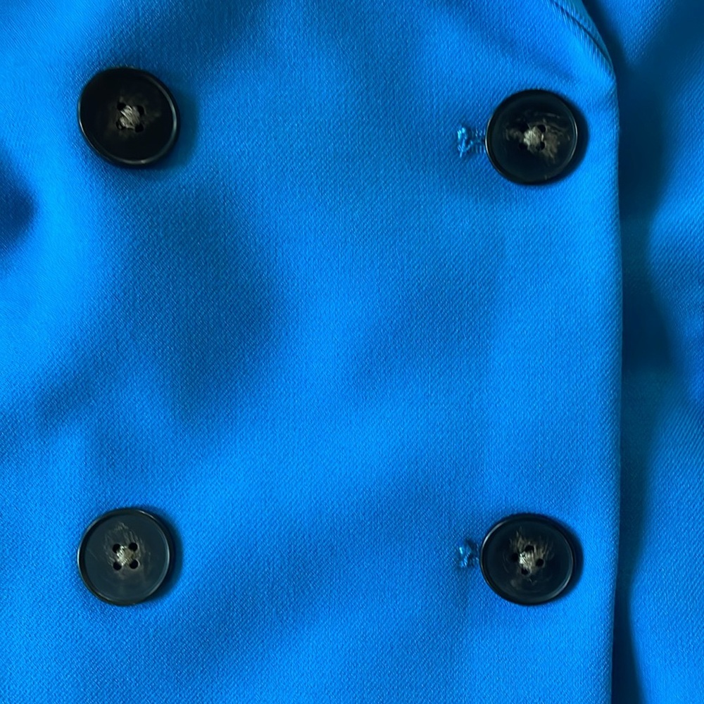 Express Electric Blue Double-Breasted Blazer - Picture 13 of 16